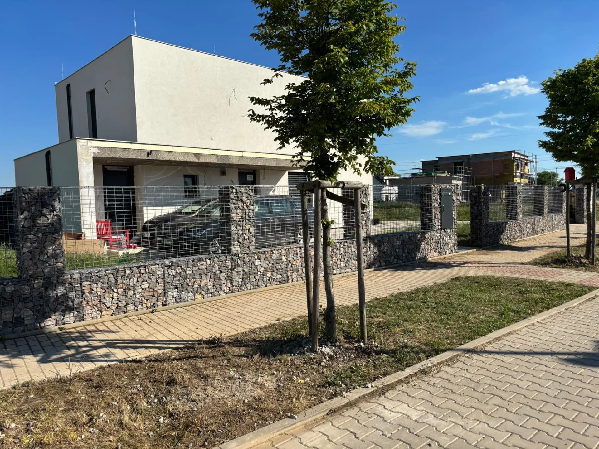 Gabionový plot — realizace na klíč od FRIMATSTAVO