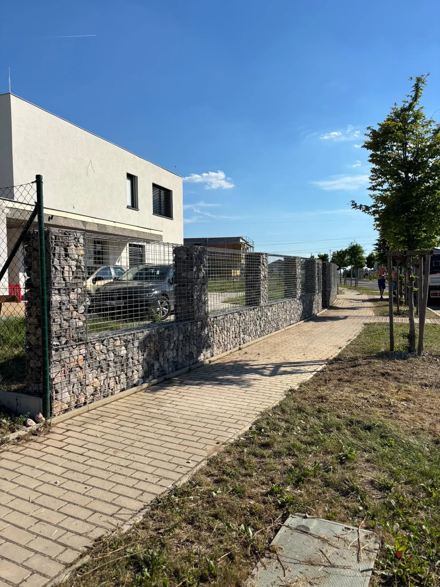 Gabionový plot — realizace na klíč od FRIMATSTAVO