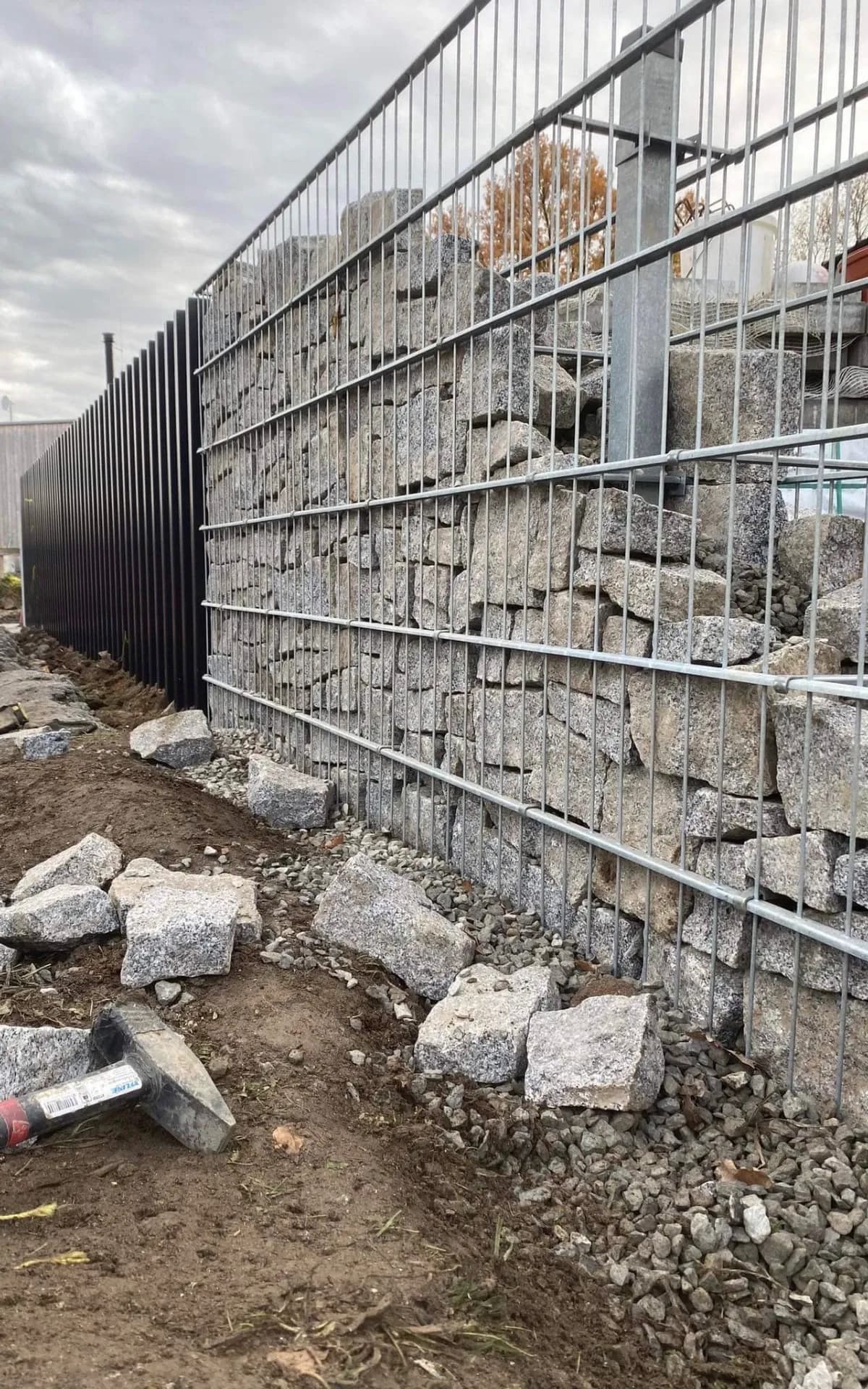 Gabionový plot — realizace na klíč od FRIMATSTAVO