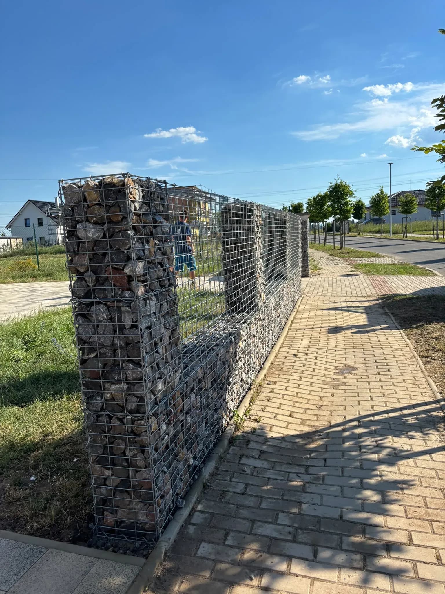 Gabionový plot — realizace na klíč od FRIMATSTAVO